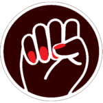 Boss Betty raised fist logo