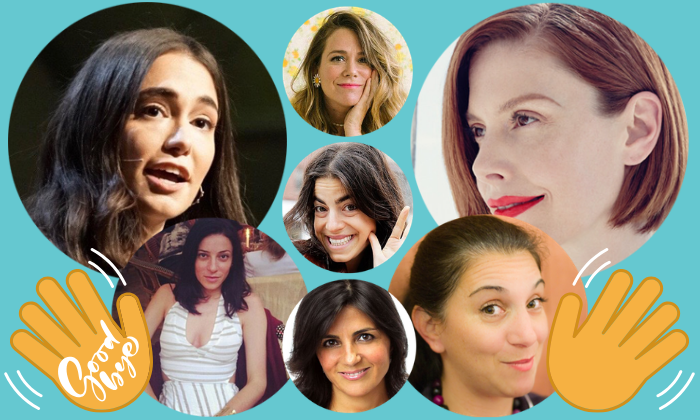 Clockwise from top left: Audrey Gelman, The Wing; Jen Gotch, Ban.do; Christene Barberich, Refinery29; Nancy Lublin, Crisis Text Line; Barbara Fedida, ABC News; Yael Aflalo, Reformation; Leandra Medine Cohen, Man Repellar. Clockwise from top left: Audrey Gelman, The Wing; Jen Gotch, Ban.do; Christene Barberich, Refinery29; Nancy Lublin, Crisis Text Line; Barbara Fedida, ABC News; Yael Aflalo, Reformation; Leandra Medine Cohen, Man Repellar.